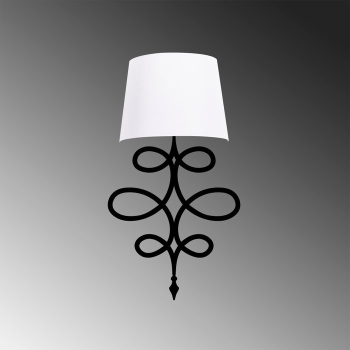 Opviq Asaf - 6990 Lámpara de pared Blanco y negro